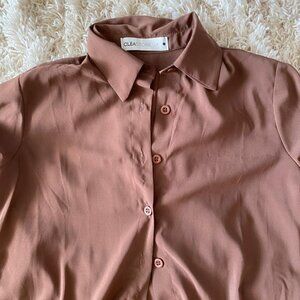 Lightweight Cocoa-brown Blouse